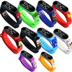 Disney Children's Watch LED Digital Wrist Watch for Boy Girl kids Spiderman Iron Man Mickey Minnie Mouse Stitch Children Sport