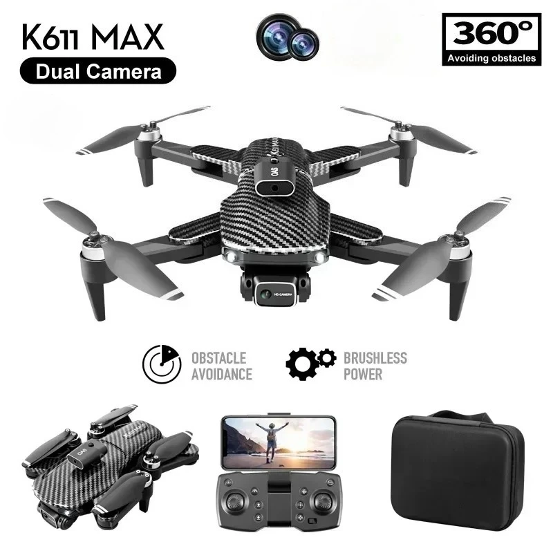 

K611 MAX Premium Drone Quadcopter: Dual Cam, Smart Laser | Ideal Gift for Kids & Adults