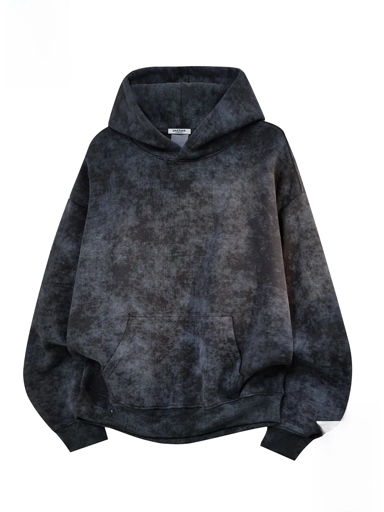 

PaulFrank Loose Comfortable Men's Long Sve Hoodie Tie Dye Casual Winter Faionable Youth Polyester Cotton Blend Sweatirt