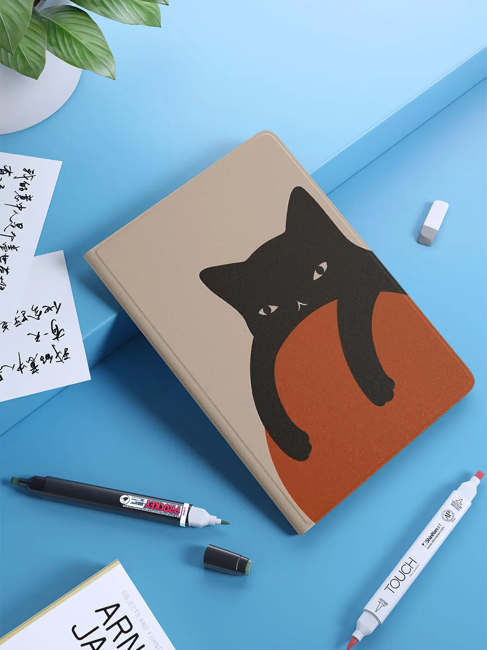 Мягкий силиконовый чехол с рисунком в виде кошки и леопарда