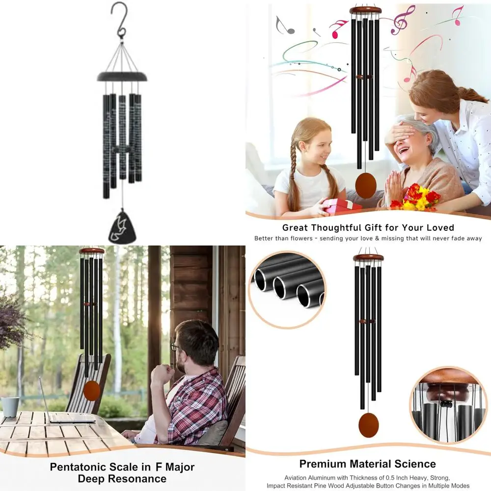 

Religious 30-Inch Tall Amazing Grace Sweet Sound Sonnet Wind Chime for Home Decor