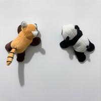 Panda Doll Refrigerator Sticker Cute Plush Raccoon Magnetic Sticker Sichuan Zoo Travel Panda Memorial Gift