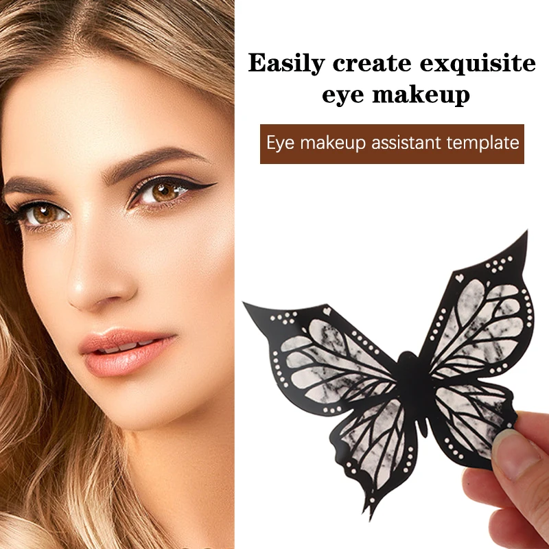 Schmetterling Eyeliner Schablonen multifunktion aler Eyeliner helfen schnelle Augen Make-up-Tool für Augenbrauen Wimpern Kontur Lippen linie