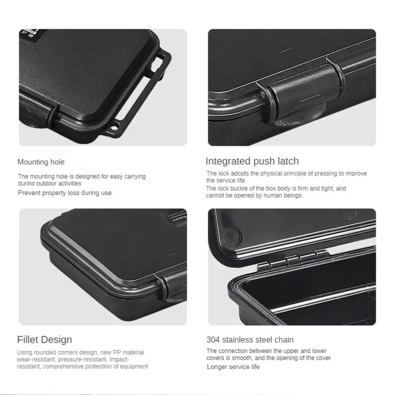 Plastic Toolbox Portable Waterproof Hard Case Professional Protection Box With Sponge Lining Flight Case Shockproof Sealed Box