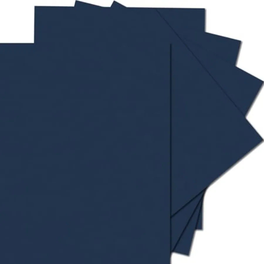 

25 Sheets Navy Blue Cardstock Paper 8.5 x 11 inches 250 GSM/92 lb Thick Cardstock for DIY Cards Invitations Blue Card Stock Car