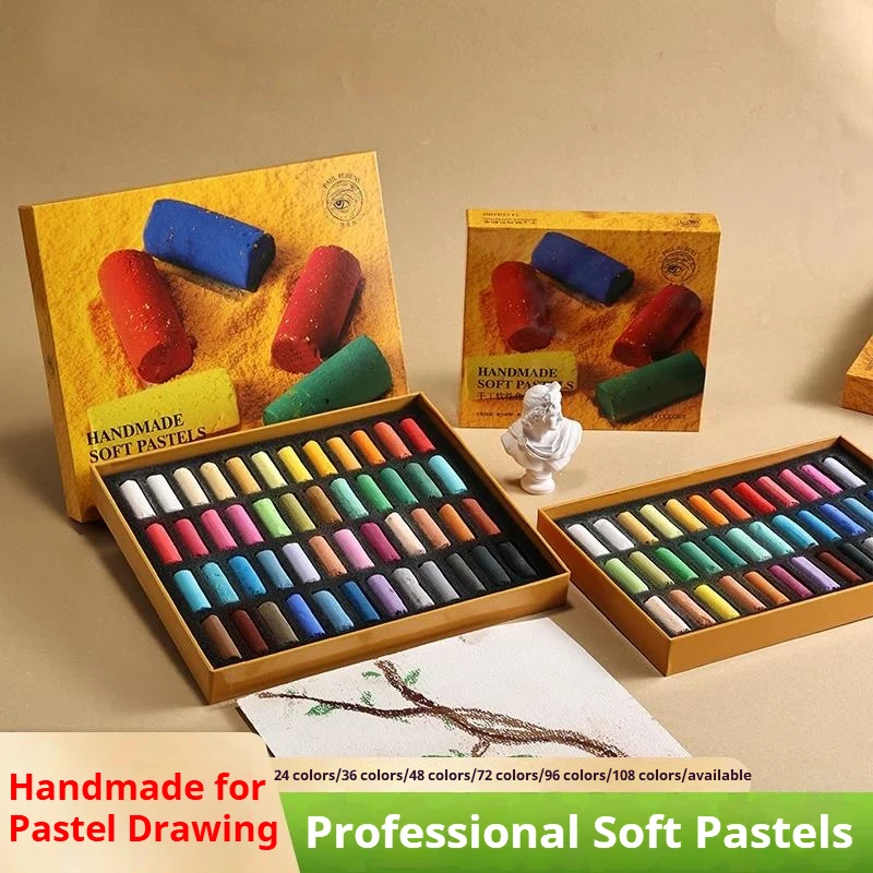 24/36/48/72 Colors Soft Pastel Colored Crayon Chalk Sticks Set Powder Color Pens Drawing Coloring Graffiti Art Painting Supplies