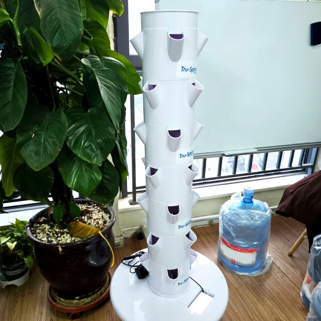 ระบบปลูกผักไฮโดรโปนิกส์แบบตั้ง - Hydroponic Tower Planter บทวิจารณ์และราคา