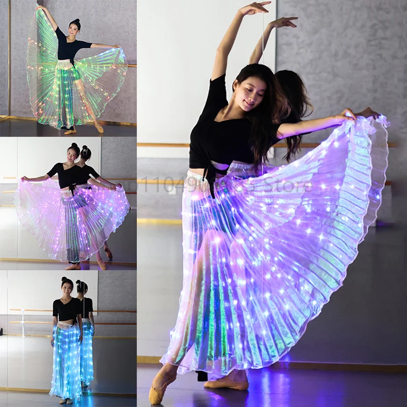

Multiple Colorful Led Luminous Dance Skirt For Adult Belly Dance Performance Props Stage Party Dance Stage Costumes Accessories