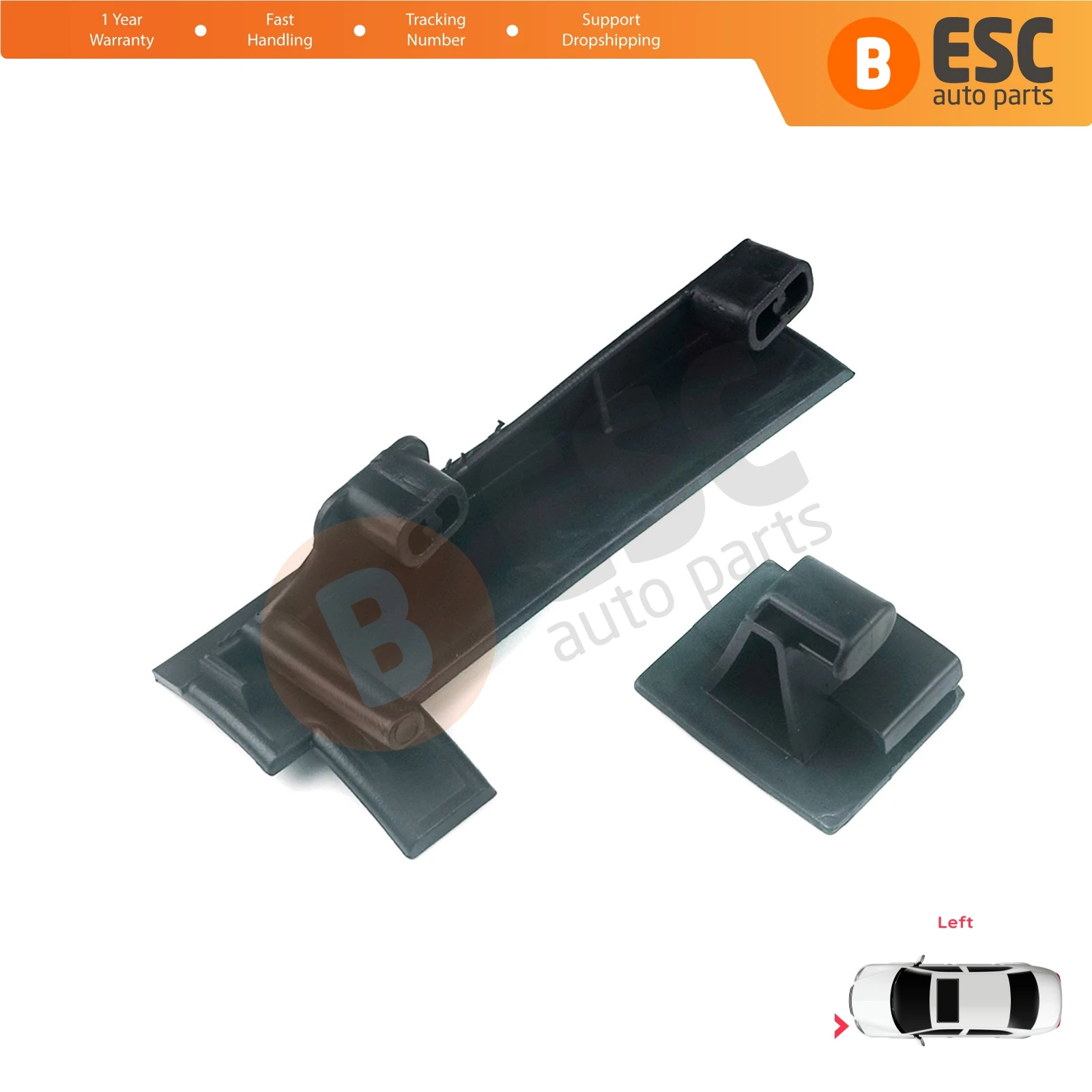 EHL552 Car Headlamp Headlight Holder Mount Repair Bracket Tab Set Left Side for Renault Fluence L3 L30 Z.E. 2009-2020 260607771R