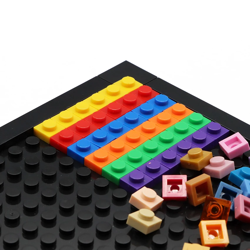 DIY Pixel Art Building Blocks Thin Figures Bricks Compatible With 3024 1x1 Square Bricks Bulk Assemble Toys Gift for Children