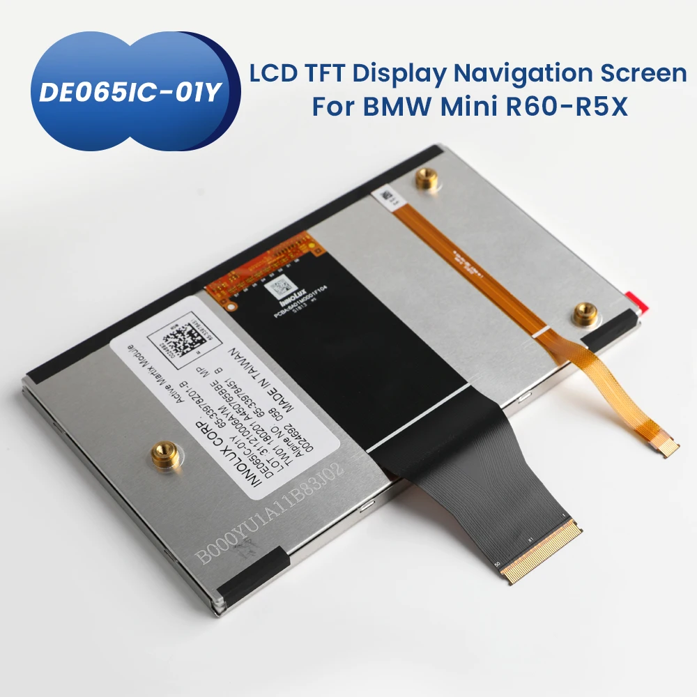 6.5 inch DE065IC-01Y LCD Display Replacement 65-33978Z01-B 6A01M0001F104 For BMW Mini R60-R5X car inner LCD Screen