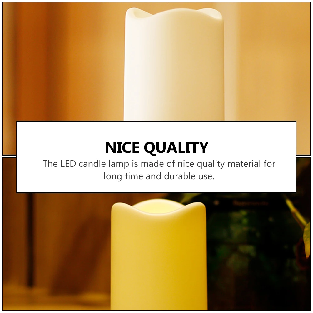 

2pcs Flickering Electronic Flameless Electric Electric Decorative for Home Party Light