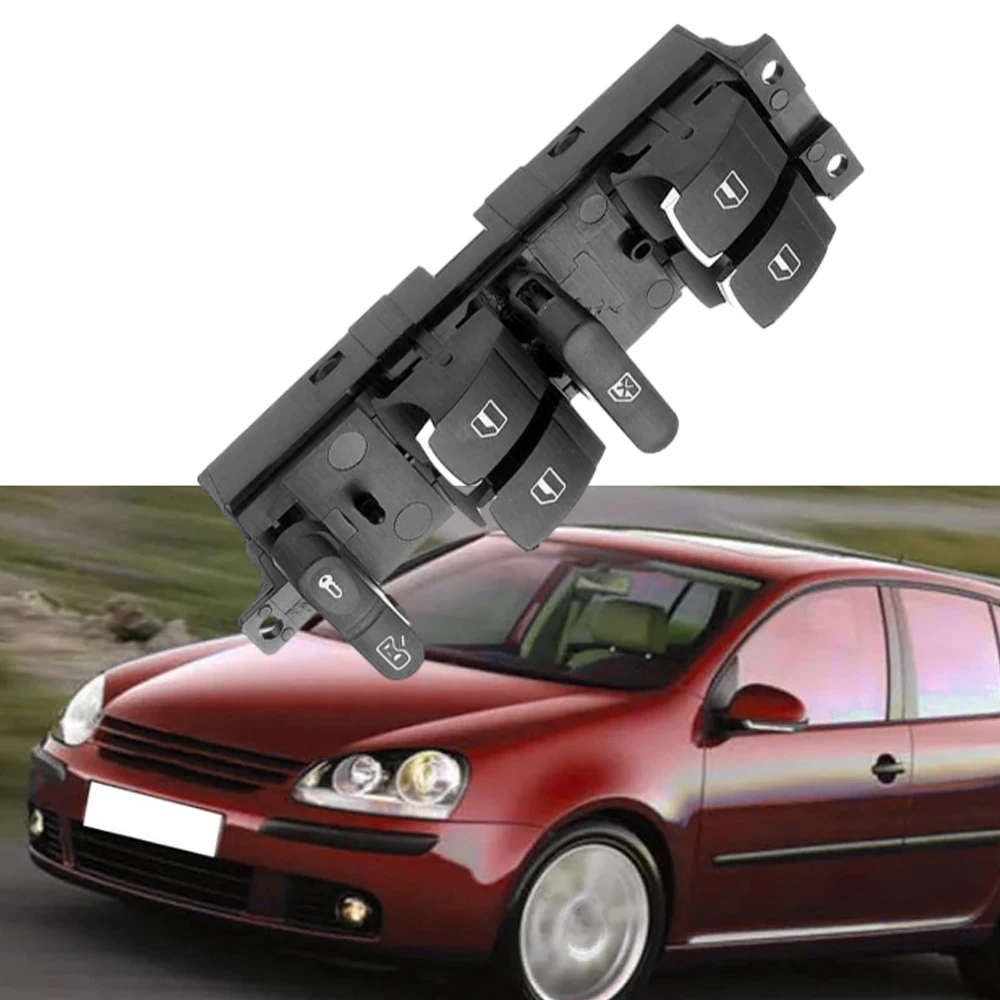 10pins LHD Car Window Control Switch Master Button 18G959857B Master Power Window Switch Button for Gti MK4 1998-2005 Front Left