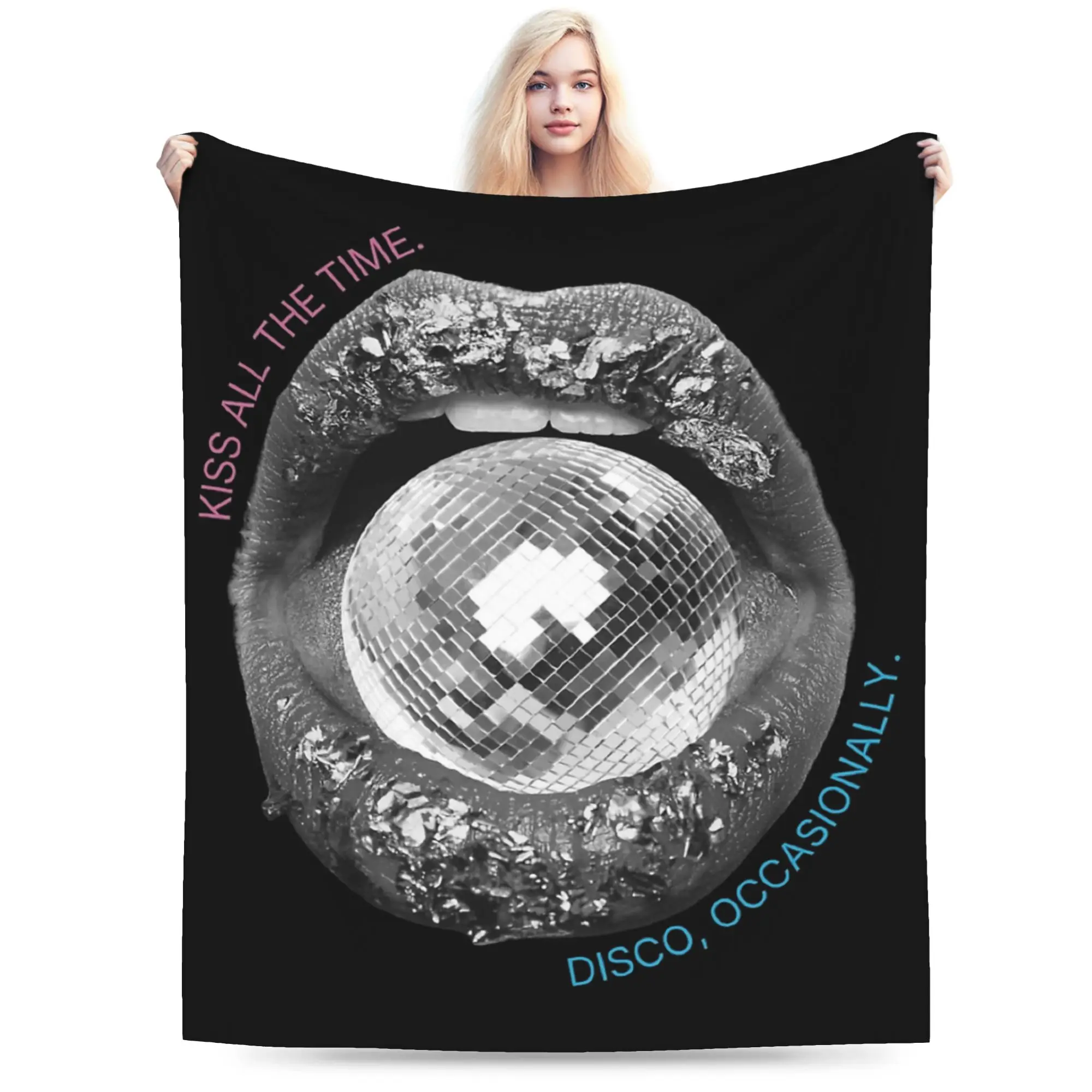 

Плед Harrys Styles Kiss All the Time Disco Occasionally, велюровый, теплый, для кровати и офиса