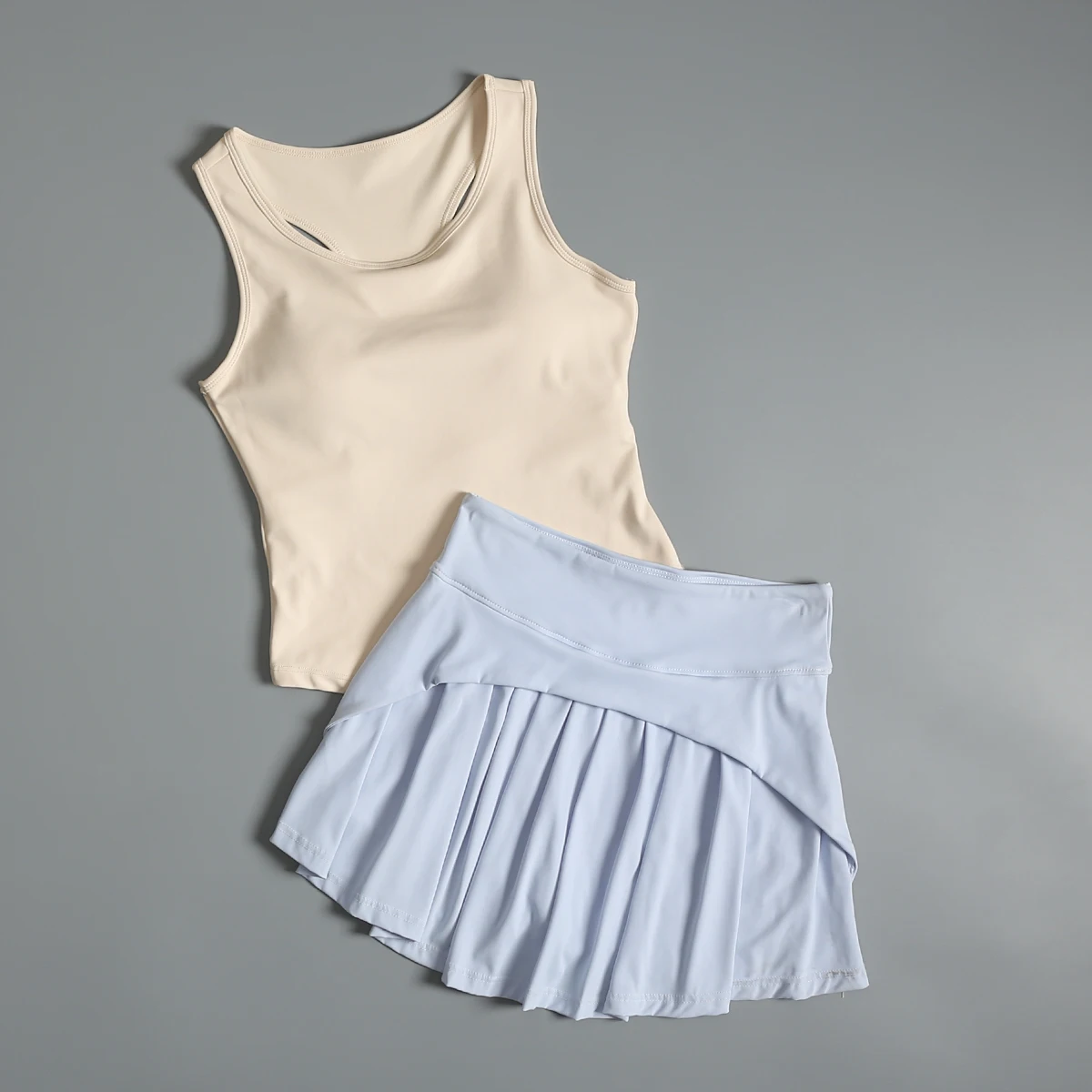 Badminton fitness suit for women in summer fashion new style gym training quick-drying vest high waist running sports skirt
