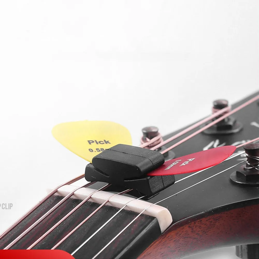 Rubber Guitar Pick Holder Plectrum Case Mediator Quick Storage Guitar Parts Guitar Picks Box For Bass Ukulele Plectrum Accessory