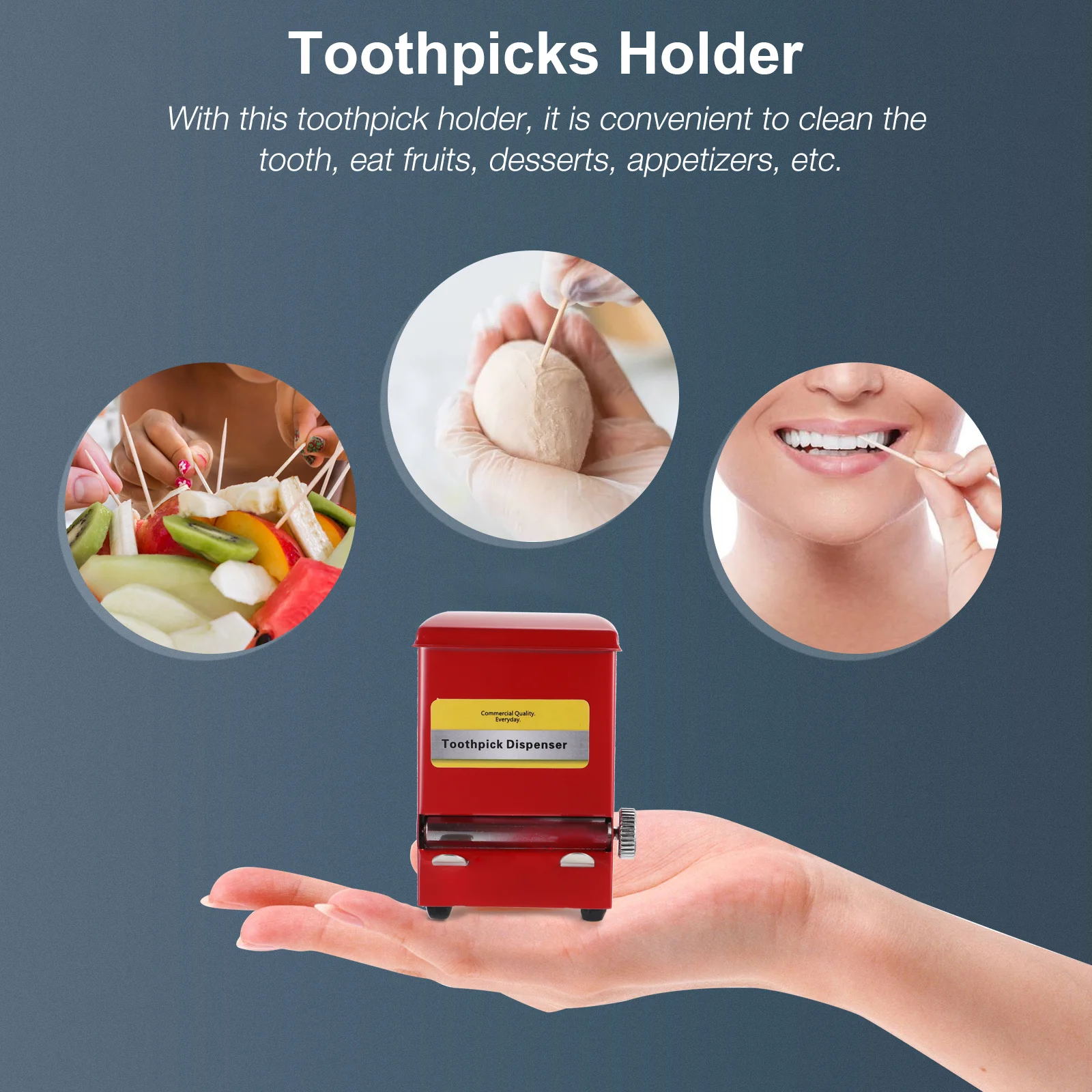 

Stainless Steel Toothpick Dispenser Automatic Retro Holder For Home Coffee Shop Restaurant Hygienic Sealed Cover Storage