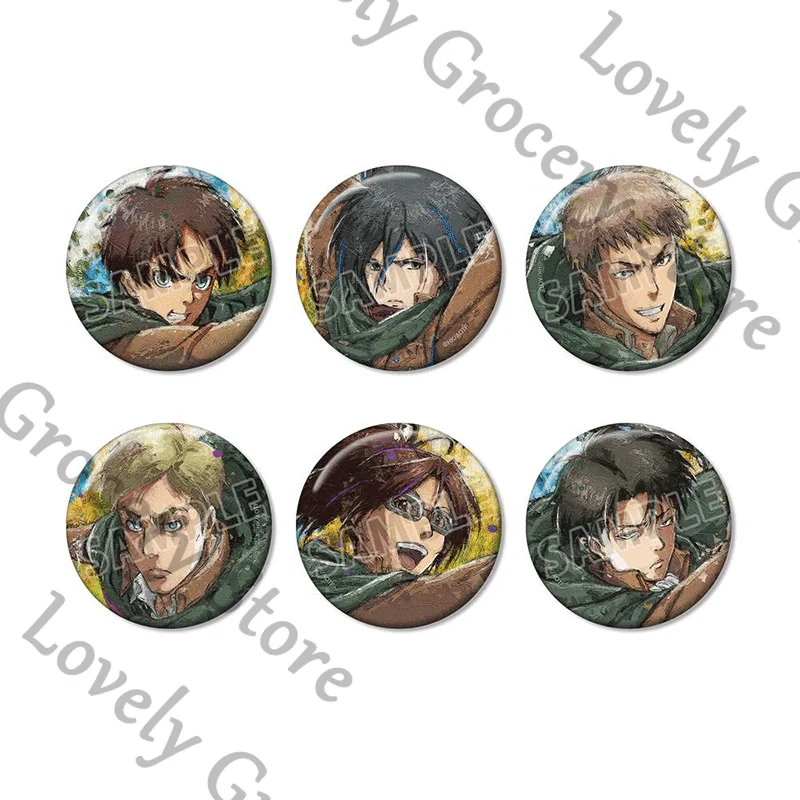

Anime Erwin Smith Ataque A Los Titanes Levi Ackerman Attack on Titan Hange Zoe Shingeki No Kyojin Jean Kirstein Cosplay Badge