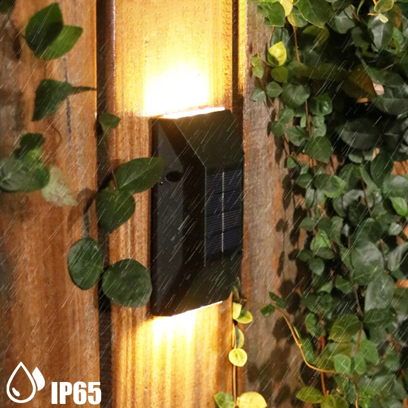 1~8pcs Smart Solar LED Light Outdoor Waterproof Garden Light Solar Powered Wall Lamps Sconces Fence Decor LED Garden Solar Lamp