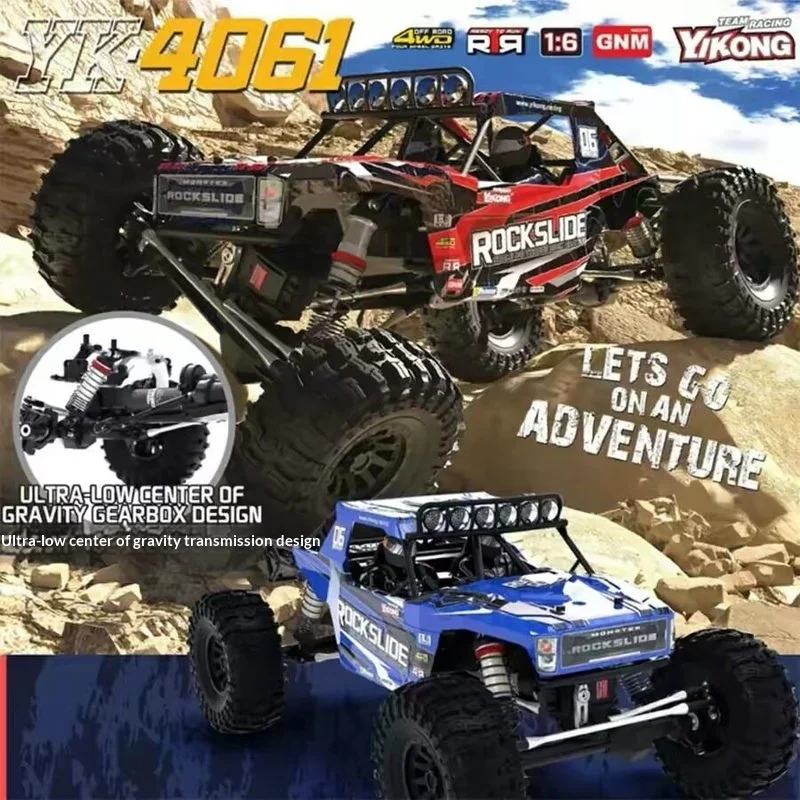 Yikong Yk 4061 Rc Rock Crawler 1 6 4Wd Electric Remote Control Ultra Low Center Of Gravity Off Road Performance Climbing Car