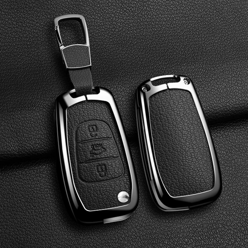 折りたたみ式カーキーケース,合金レザーケース,フォブフラップ,kia k2,k5,rio 3,ピカント,ceed,cerato,Sportage,アクセサリー,新しいスタイル