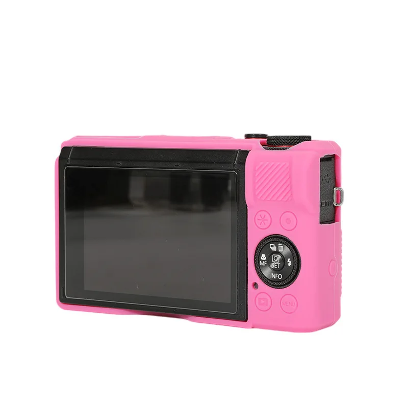 حافظة من السيليكون الناعم للكاميرا لكاميرا Canon G7X Mark III Mark ll حقيبة مطاطية للجسم لـ G7XII G7X2 G7XIII G7X3 مع واقي العدسة
