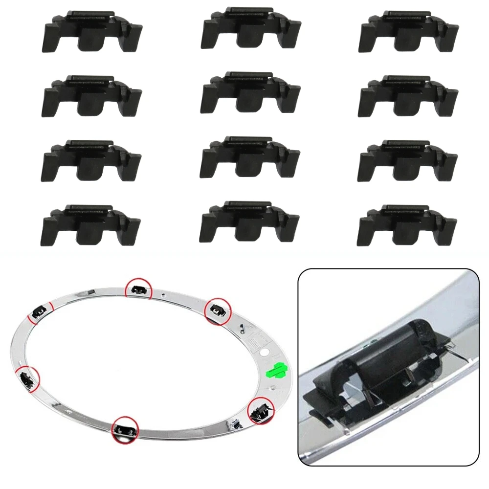 12PCS Headlight Trim Ring Clips For Mini Cooper R55 R56 R57 R58 R59 R60 F56 F60 51132752145