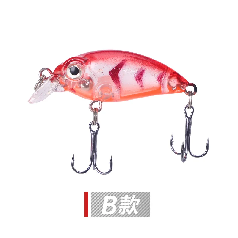 Fishing Lure Crank Bait  Artificial Hard Bait Glow Wobblers 3.7cm/2.6g Mini Minnow Stream Lures Lot 5 Pieces Sale