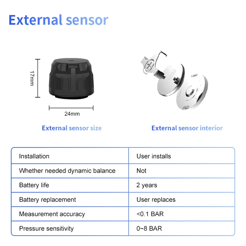 CAREUD TPMS for Suzuki Jimny JB64 JB74 2019-2023 Wireless CarTire Pressure mon itor System 4 External Sensors Auto Tools - view 4