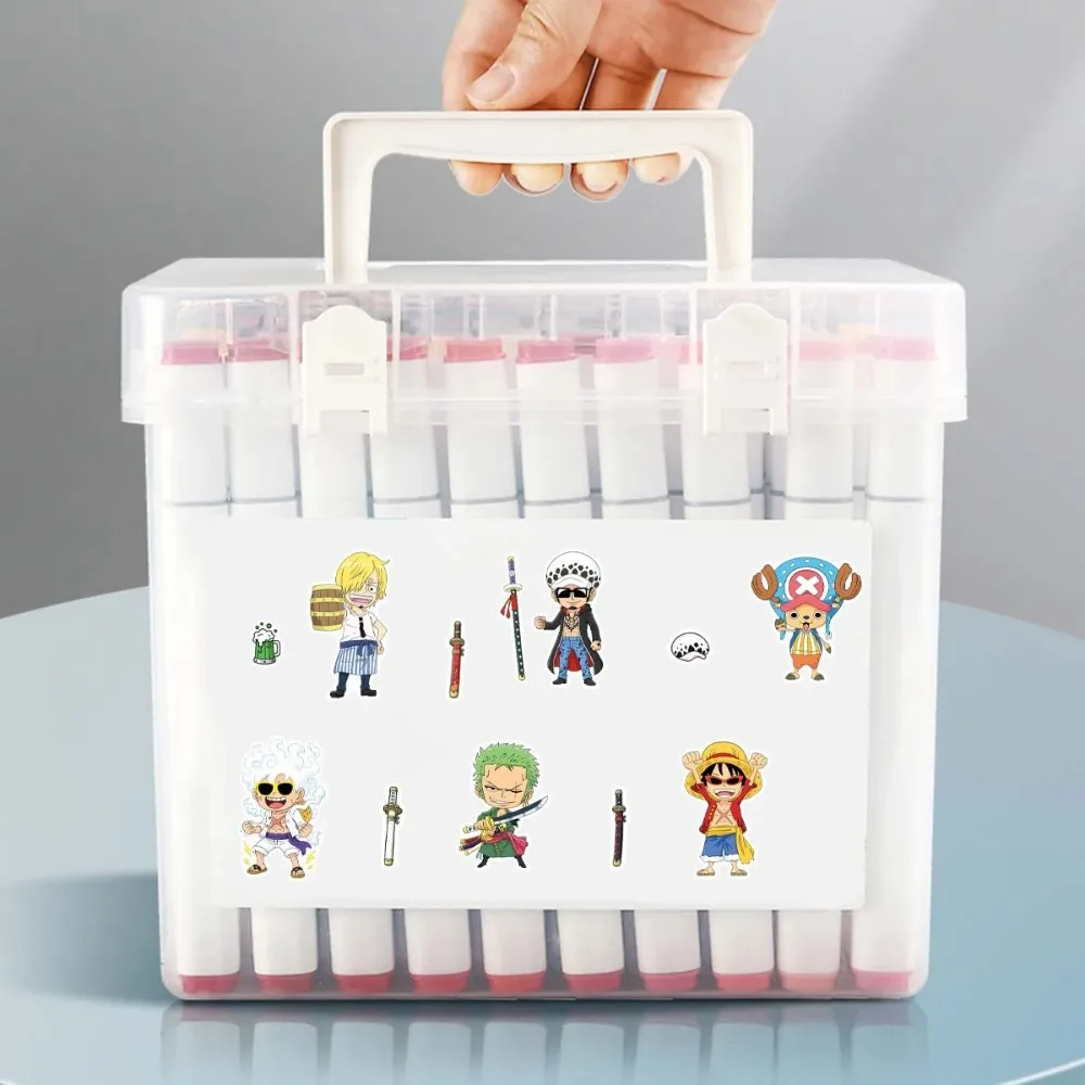 8/16/24Sheets One Piece Luffy Children Puzzle Stickers Make-a-Face Assemble Scrapbook, mobile phone, notebook,  party gift - view 6