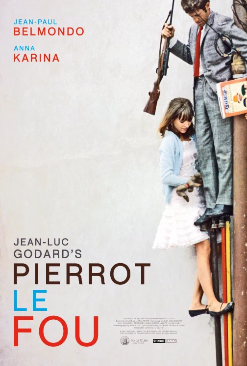 MoviePierrot Le fou 1965 Pierrot Goes Wild Poster Wall Art Print Picture Home Decor