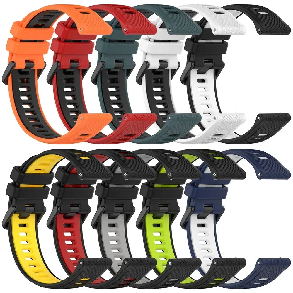 Sport Silicone Straps For Garmin Band Forerunner 265 255 245 165 645 Music Venu 3 2 Sq 2 Venu 2 Plus 20 22mm Bracelet Accessorie