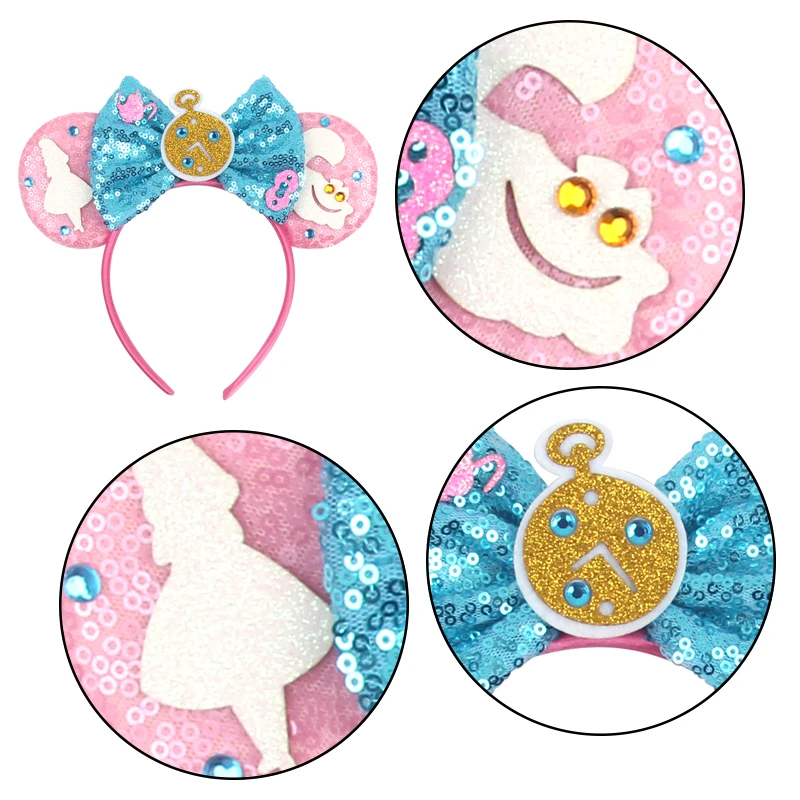 Alice in Wonderland Headbands For Kids Cheshire Cat Hair Accessories Women Red Queen Hairband Girls Mad Hatter Head Bands view 4