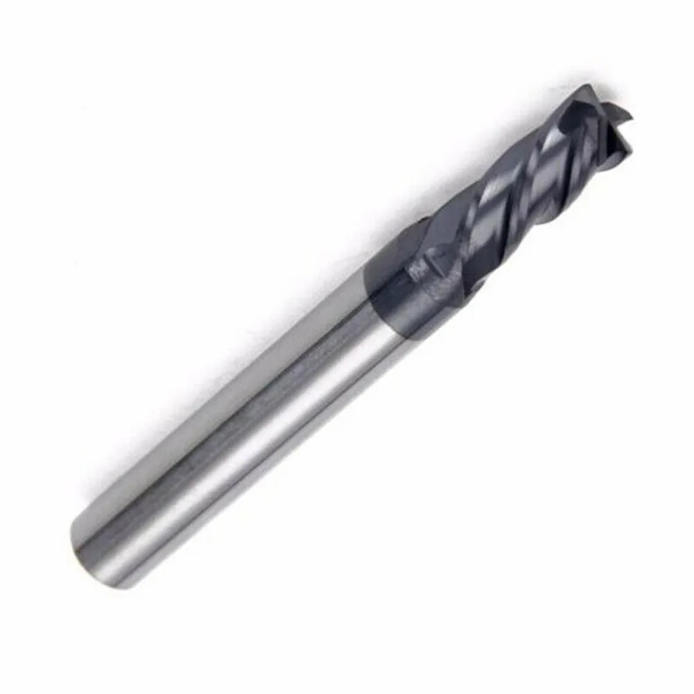 Solid Carbide CNC End Mill 4 Flute AlTiN Coated for Processing Metal and Non Ferrous Alloys Including Cast Iron