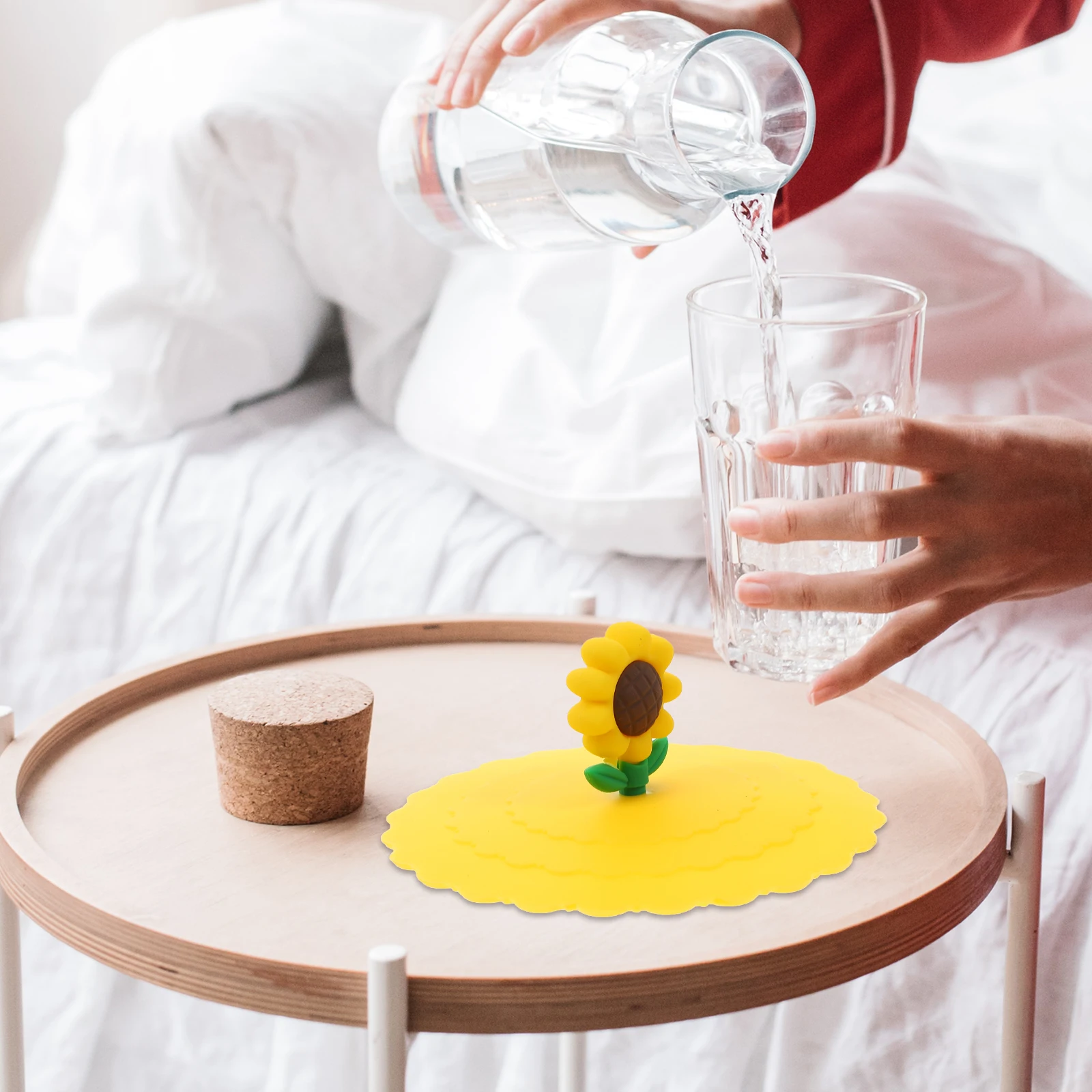 

5pcs Silicone Cup Lid 10cm Cartoon Color Kids Party Drink Covers Cute Mug Lids Strawberries Sunflowers Pineapples Non