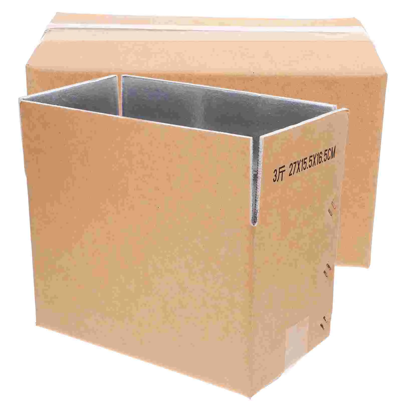 2 Pcs Transport Refrigerated Box Small Shipping Boxes Insulated Dry Ice Foam Aluminum Foil