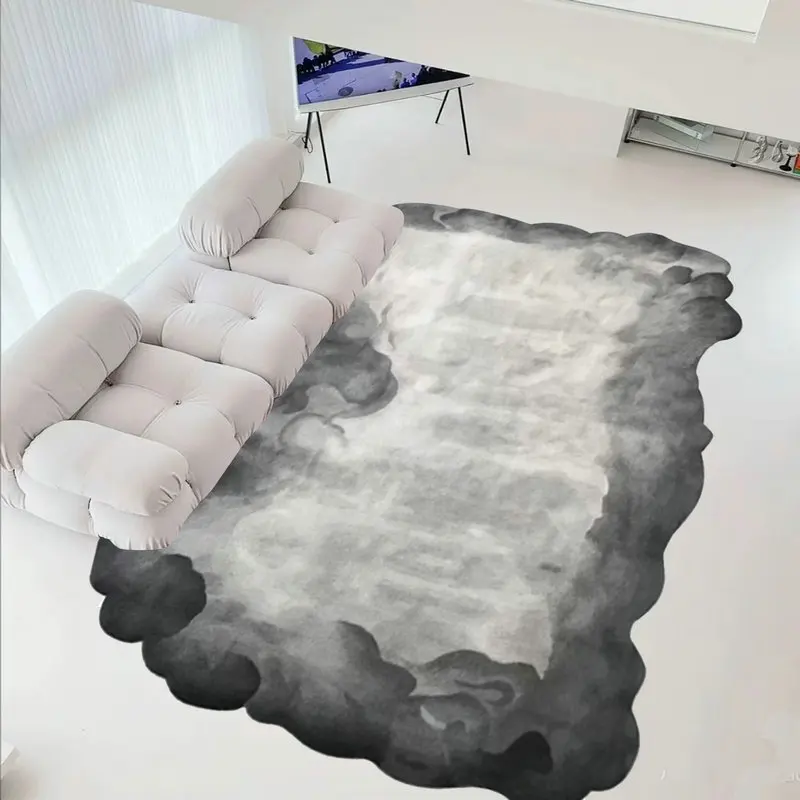 Irregular Shapes Living Room Decoration Gradient Carpet Thick Plush Lounge Floor Mat Home Soft Rug Modern Style Rugs for Bedroom