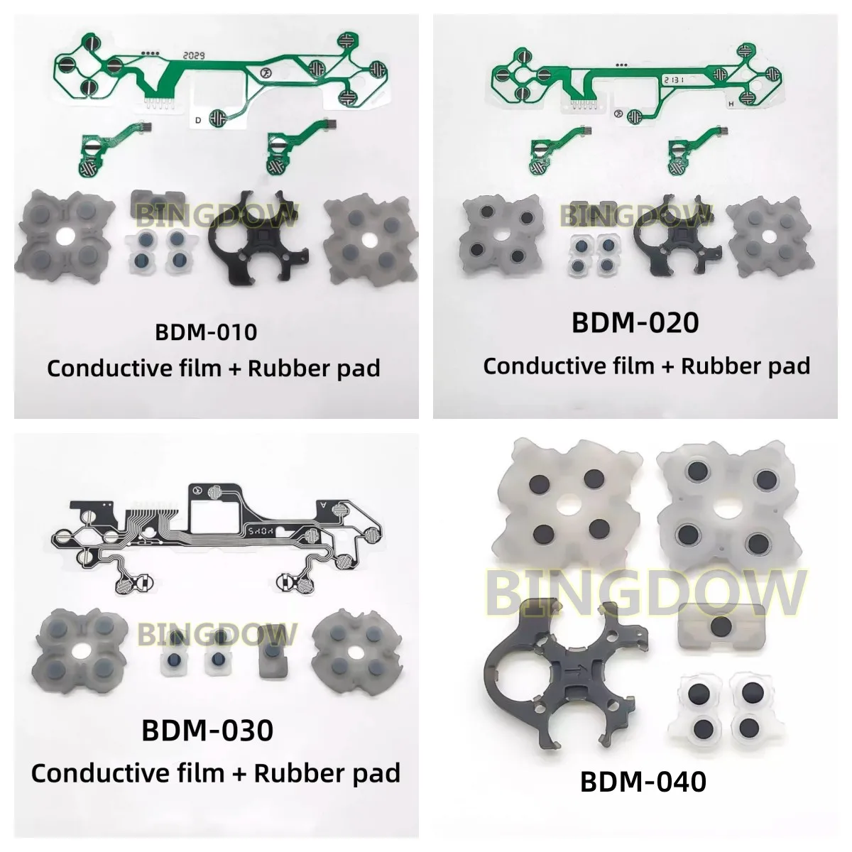 Проводящая пленка, кнопка, лента, пленка для печатной платы для контроллера PS5 V1.0 2.0 3,0, силиконовая резина, кнопка, проводящие подушечки, клавиатуры