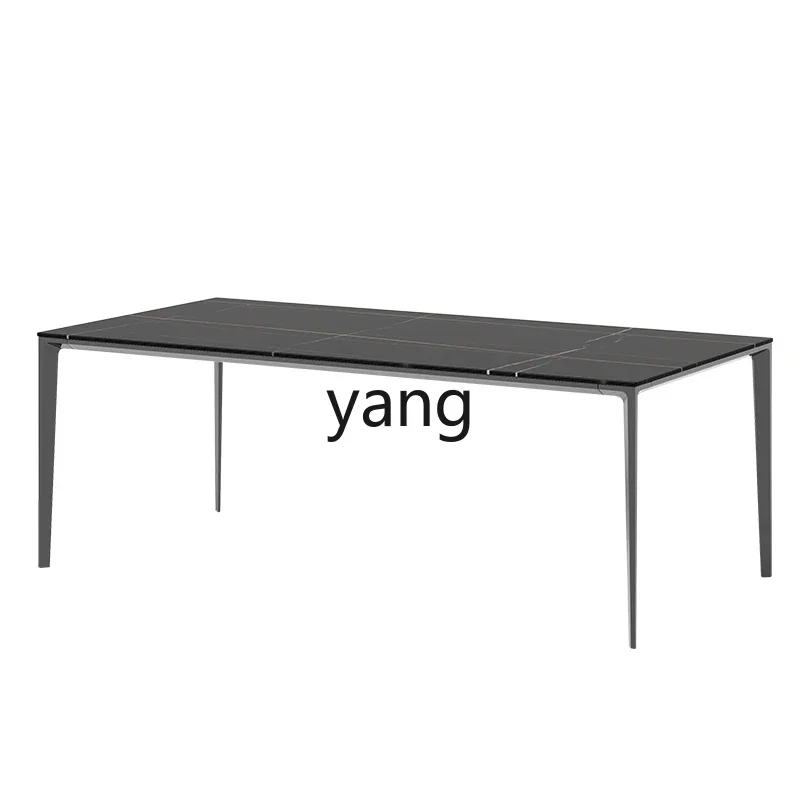 

LTT dining table aluminum alloy frame dining table light luxury dining table and chair combination furniture