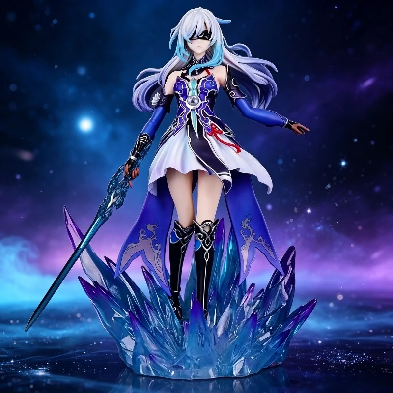 New Product Anime Honkai Star Rail Jingliu Image Detachable Eye Mask Model Statue Desktop Decoration Collection Gifts