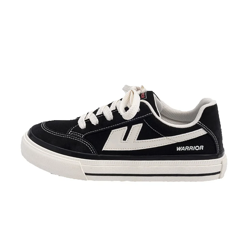 Canvas Skateboarding Shoes For Couples Classic White Sneakers_voghion.com