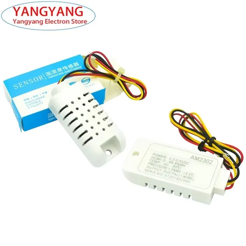 New AM2302B DHT22 Digital Temperature Sensor Humidity Sensor Module Probe AM2302 Conversion Board With Wire Board