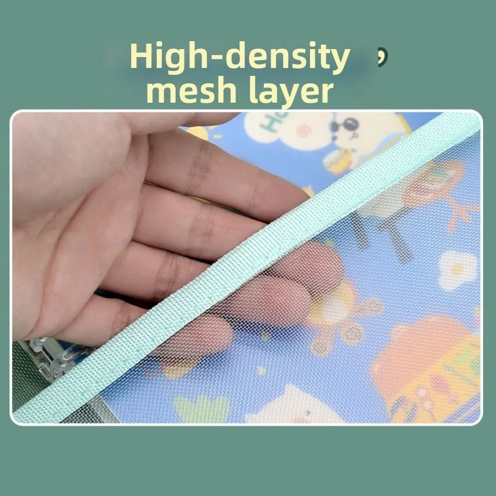 Visible Test Paper Storage Bag A3 Large Large Capacity Transparent A4 Handbag Waterproof Dustproof File Folder Bag Travel