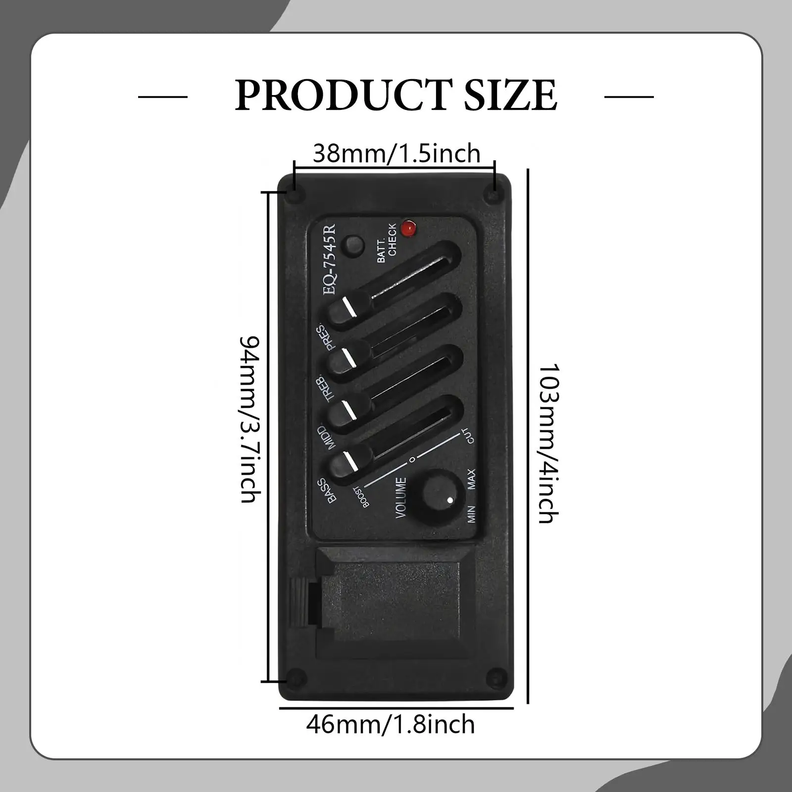 متعددة الاستخدامات 4 الفرقة EQ Preamp الغيتار لاقط المتقدمة بيزو مكبر للصوت LCD موالف للمنزل ممارسة عروض الشوارع والمرحلة