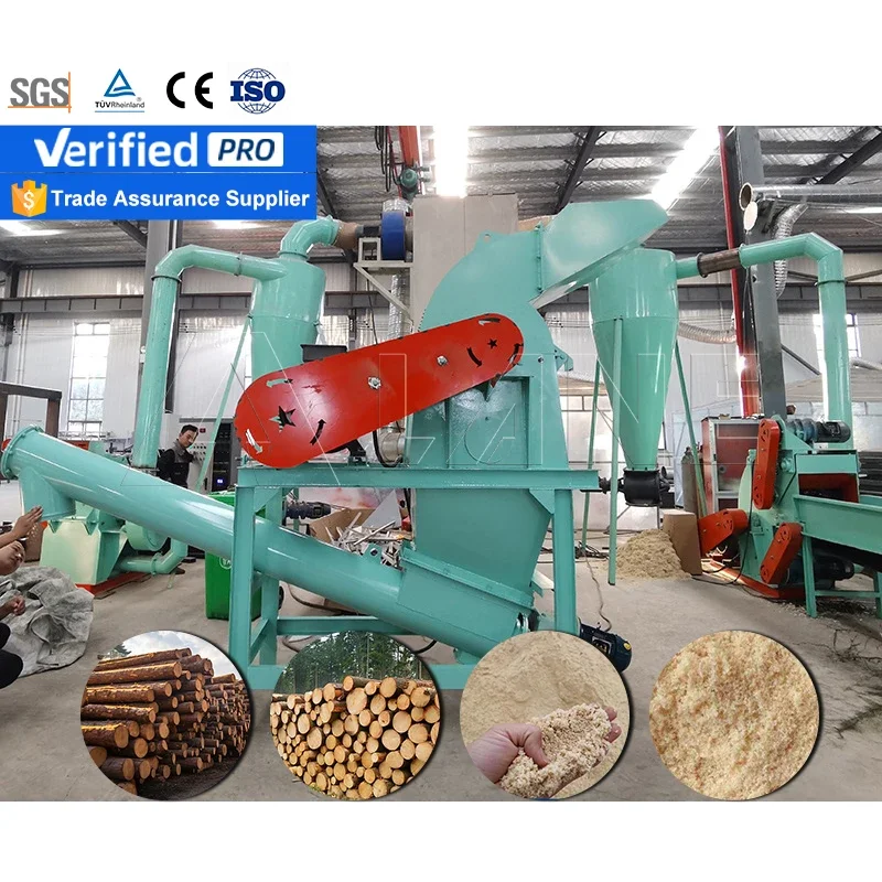 LANE Straw Bales Crusher Chicken Feed Machine Mixer And Crusher Industrial Large Capacity Small Wood Crusher For Sale