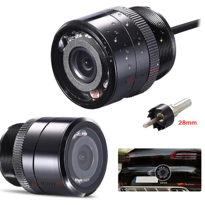 Koorinwoo Car parking camera Front Form Cam 10 Ir Ights Night Vision Form HD CCD Car Rear view Camera Vehicle Video system Back - Image 2