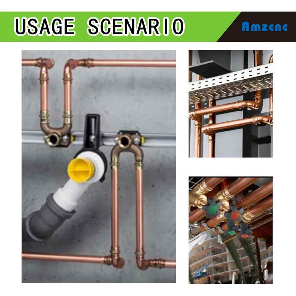 銅管用1/2、3/4、1インチダイスとF877ステンレスPEXプレススリーブ、3/8、1/2、5/8、3/4、1インチダイス付きパイププレスツール