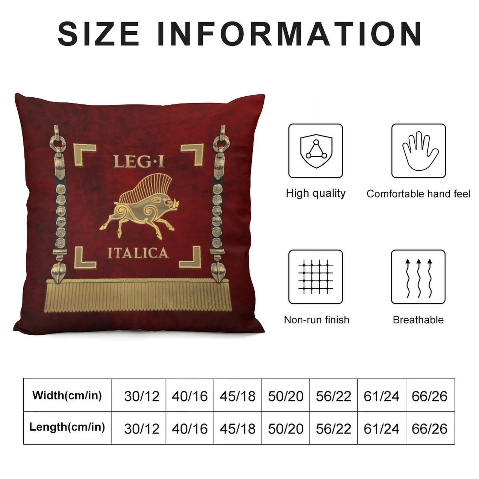 Standard of the Italian First Legion - Vexillum of Legio I Italica Throw Pillow luxury sofa pillows pillow