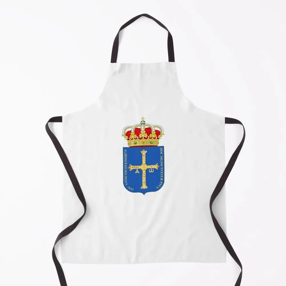 

Coat of Arms of Asturias, Spain Apron kitchen clothes for men cook wear Cooking Apron