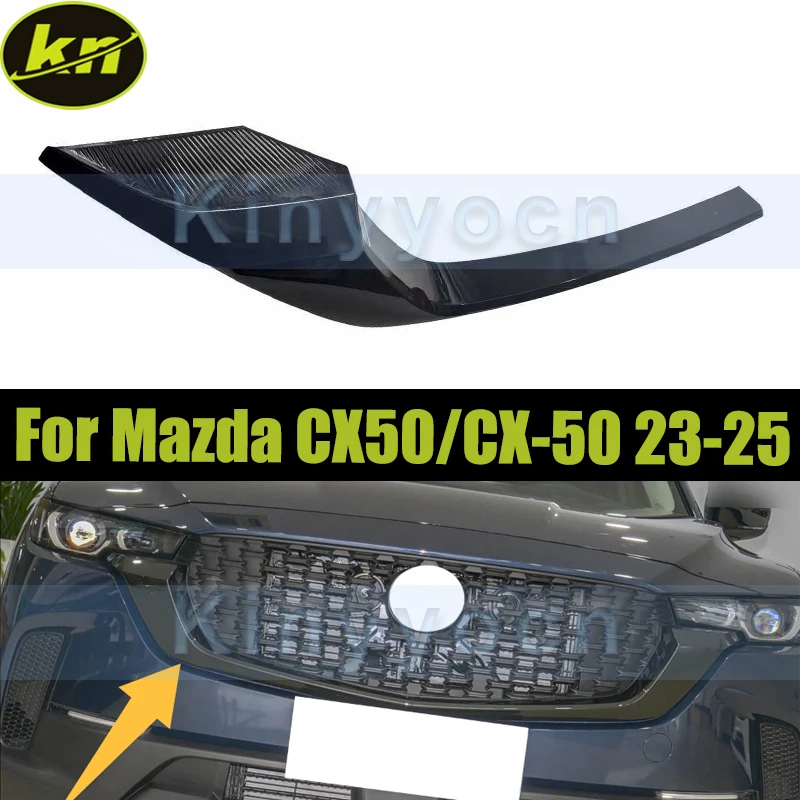 Front Bumper Grille Trim For Mazda CX50/CX-50 2023 2024 2025 Front Bumper Grille Mesh Trim Bezel